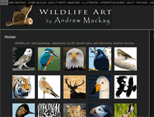 Tablet Screenshot of ajm-wildlife-art.co.uk
